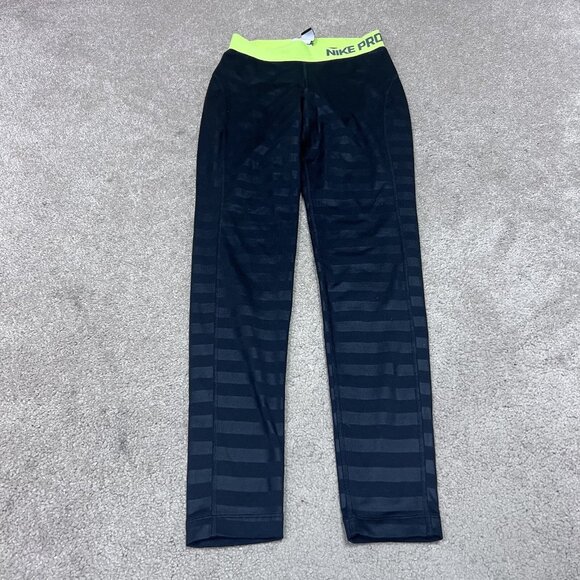 Nike Pro Dri-Fit Leggings Women’s Black Pull On Size XS - Picture 1 of 12
